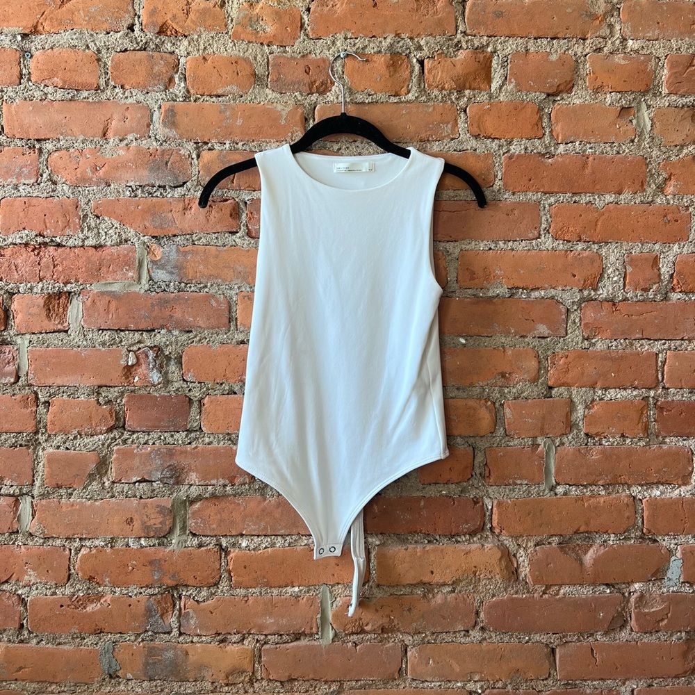 OAK + FORT Ivory Sleeveless Bodysuit